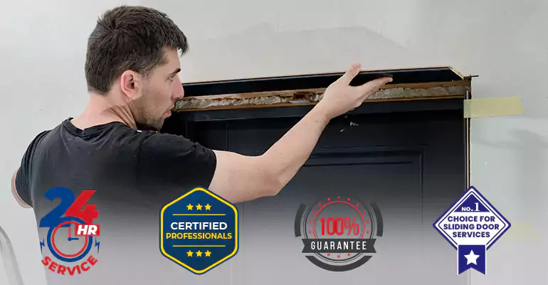 Wood Door Crack and Hole Repair in Tamarac